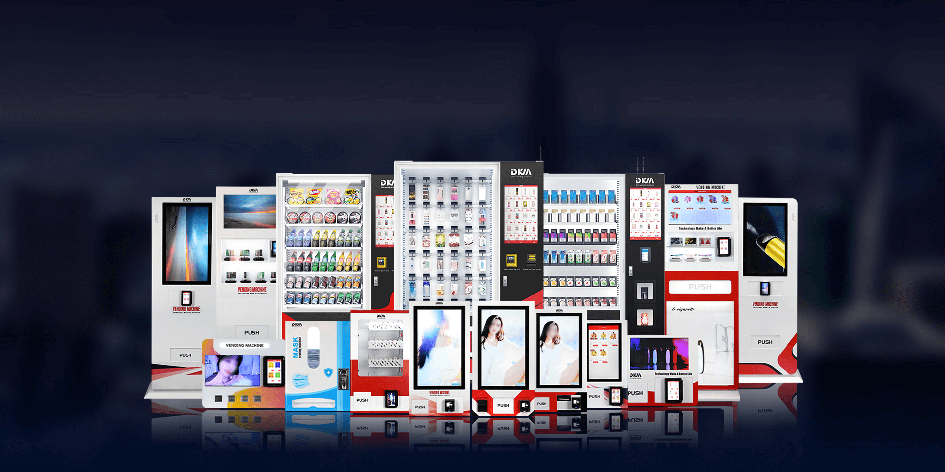 DKM is adventage in the custom and mini vending machine